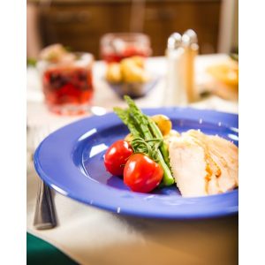 25.4cm Melamine Steep Sided Dinner Plate – Yellow 1×12