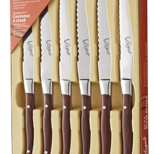 Virgule Brown 6pce Steak Set (Boxed)