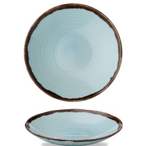 Dudson Harvest Turquoise Organic Coupe Bowl 27.9cm