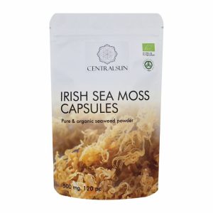 Organic Irish Sea Moss powder capsules 500mg – 120pc